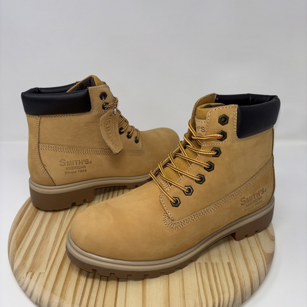 Smith's Workwear 6" Classic Wheat Boots Leather Men's US 8 New in Box - Picture 3 of 11